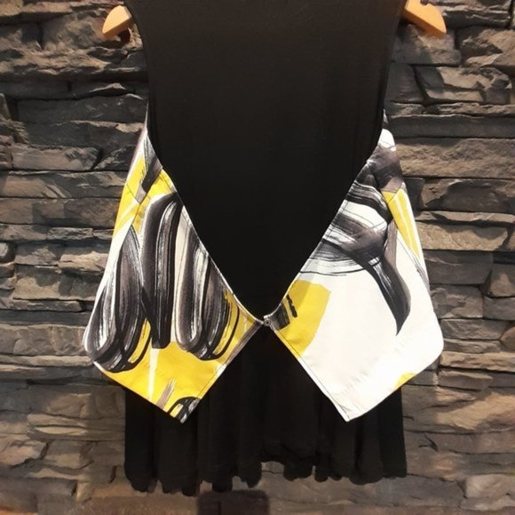 *SALE* NWT Layered Bright Patrizia Luca Dual Piece Artsy Top Size S - M - Picture 7 of 9